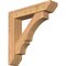 Ekena Millwork Balboa Slat Smooth Bracket w/ Offset Brace, Western Red Cedar, 7 1/2"W x 36"D x 36"H BKT0806X36X36BOA06SWR - alternate 1